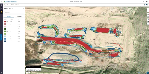 Trimble WorksOS Pass Count