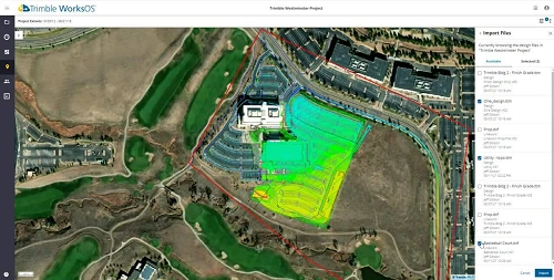 Trimble WorksOS import from WorksManager